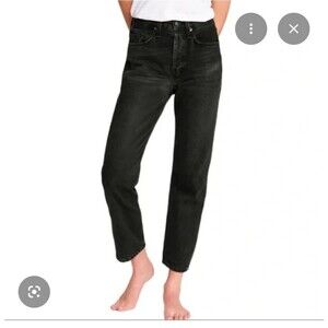 Rag & Bone Maya  High Rise Ankle Slim highland wash black jeans Size 25